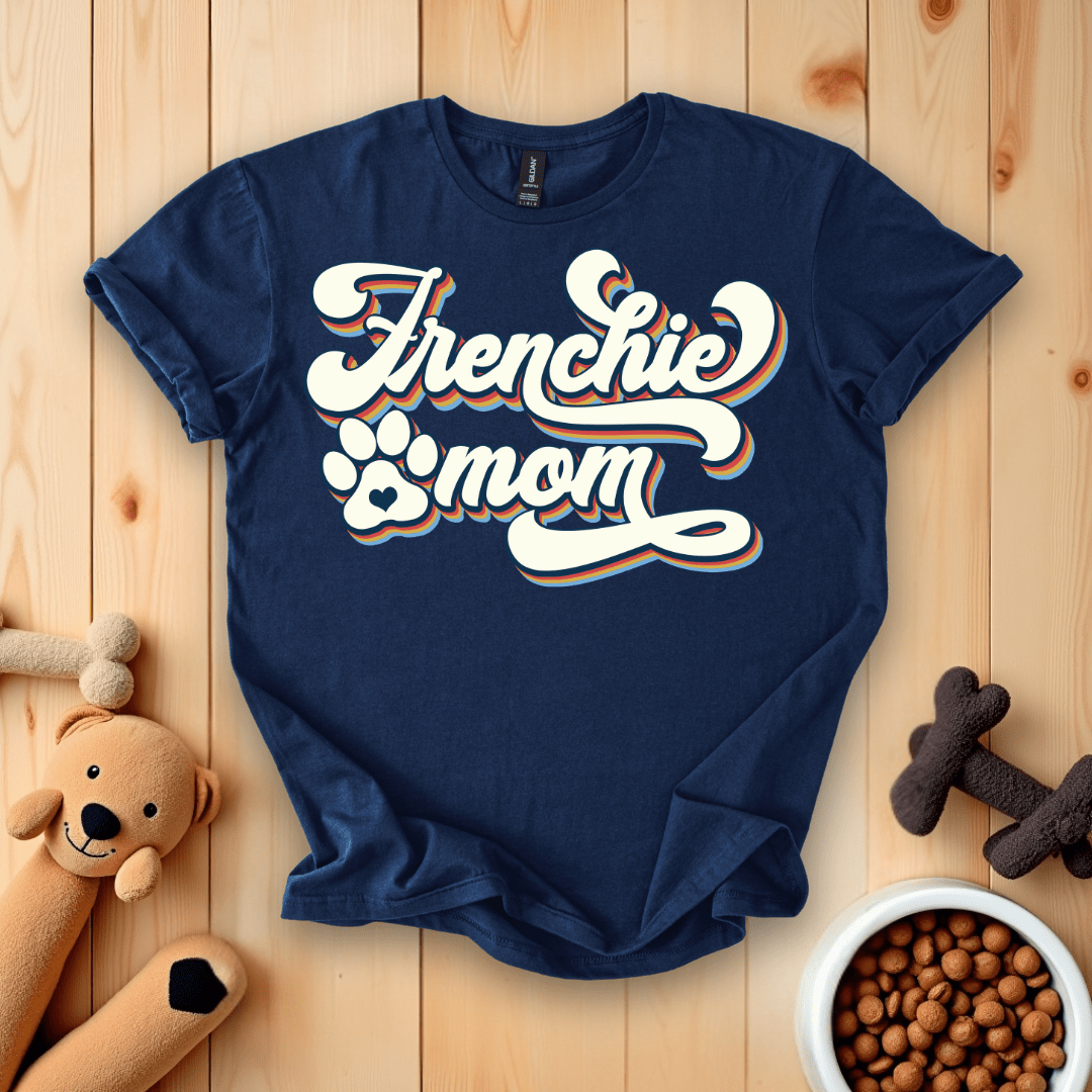 Navy / S Frenchie Mom T-Shirt