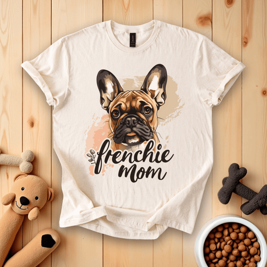 Sand / S Frenchie Mom T-Shirt