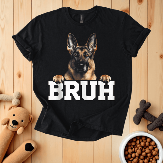 Black / S German Shepherd Bruh T-Shirt