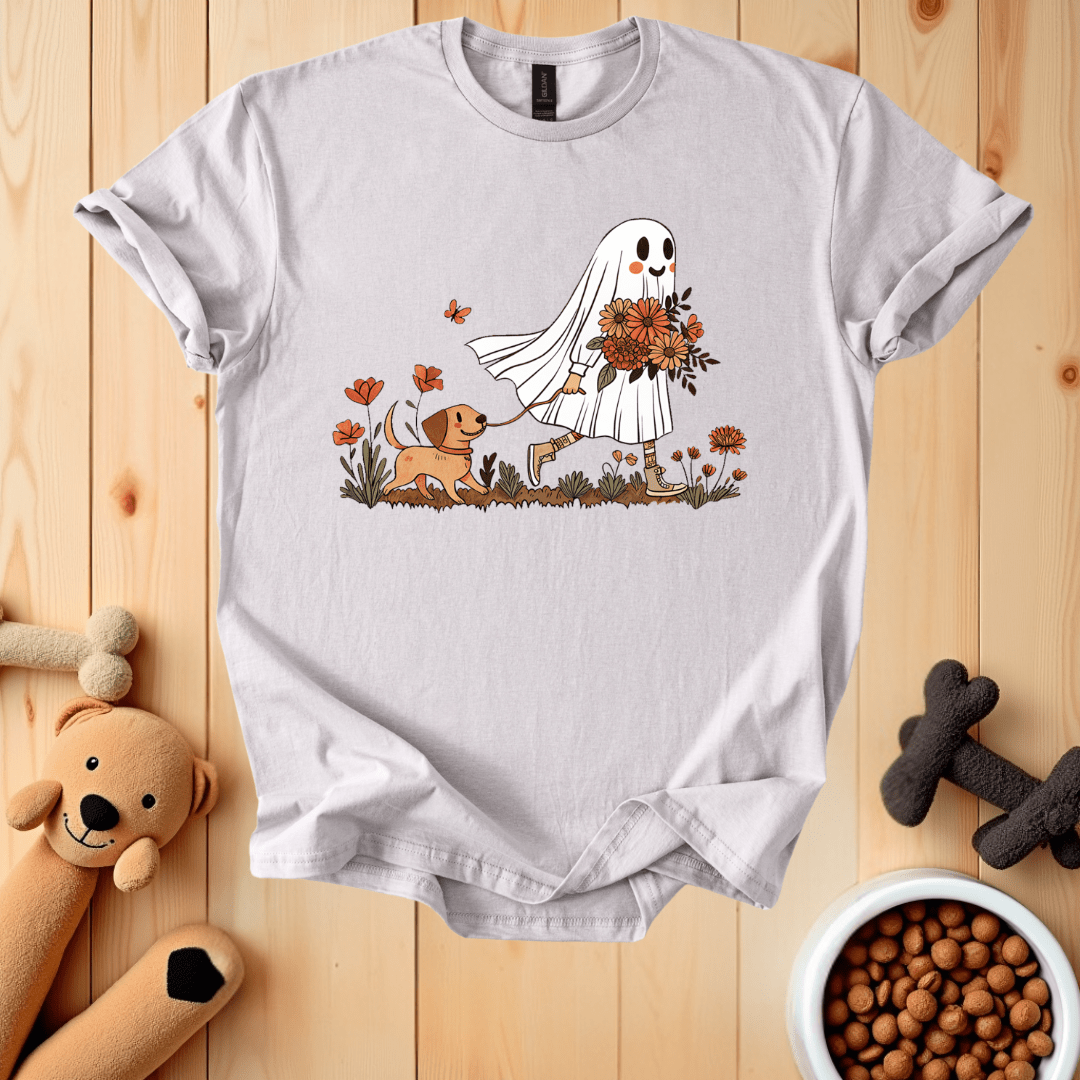 Ice Grey / S Ghost Walking Dog T-Shirt