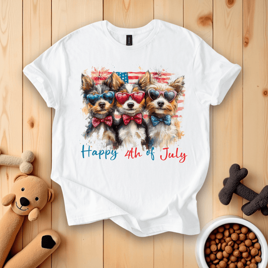 White / S Happy 4Th Of July T-Shirt