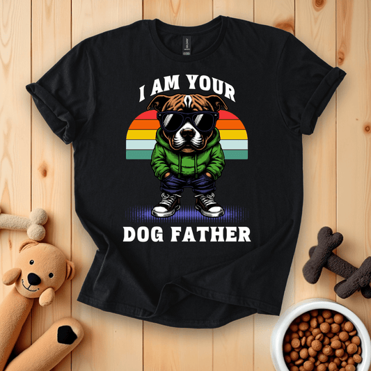 Black / S I Am Your Dog Father T-Shirt