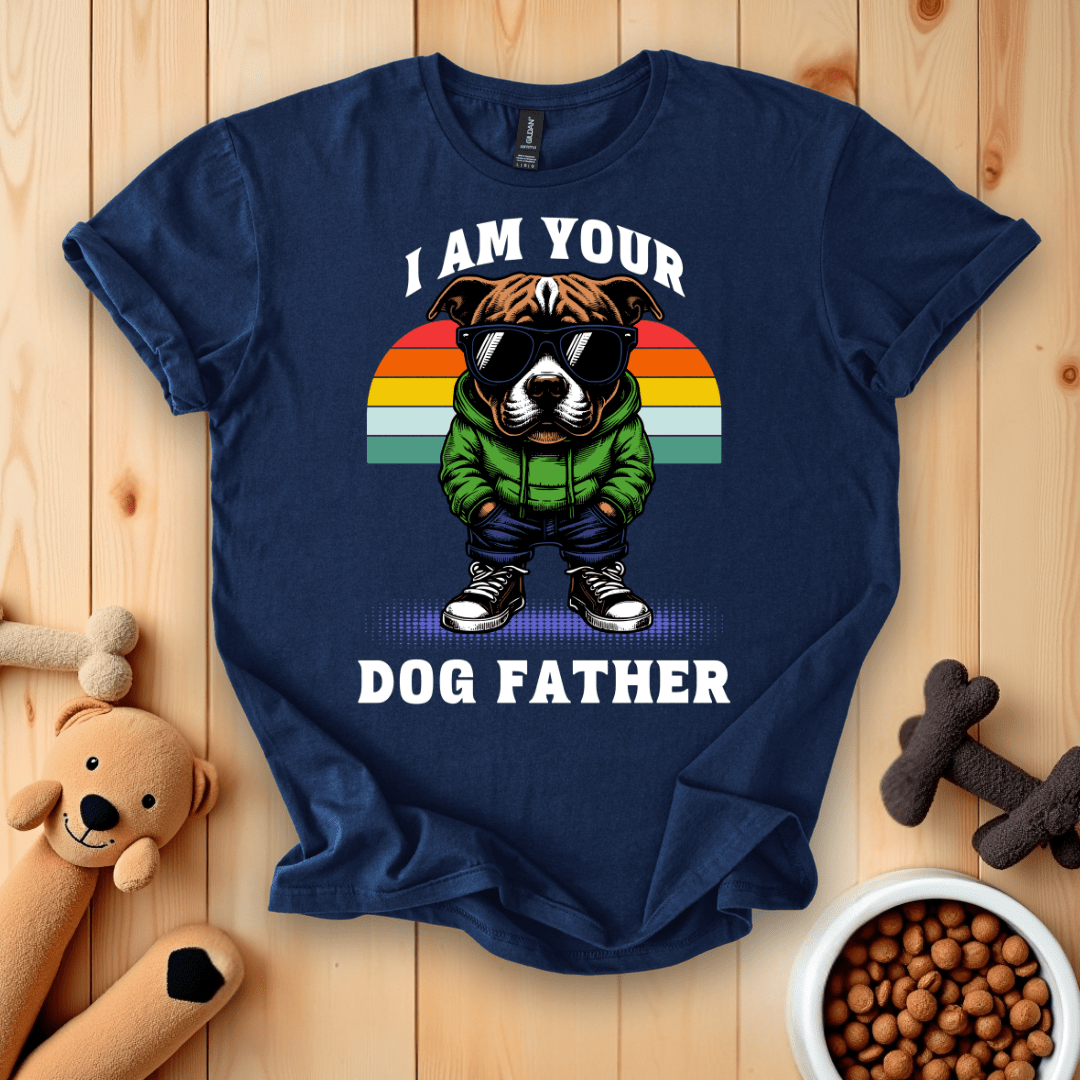 Navy / S I Am Your Dog Father T-Shirt