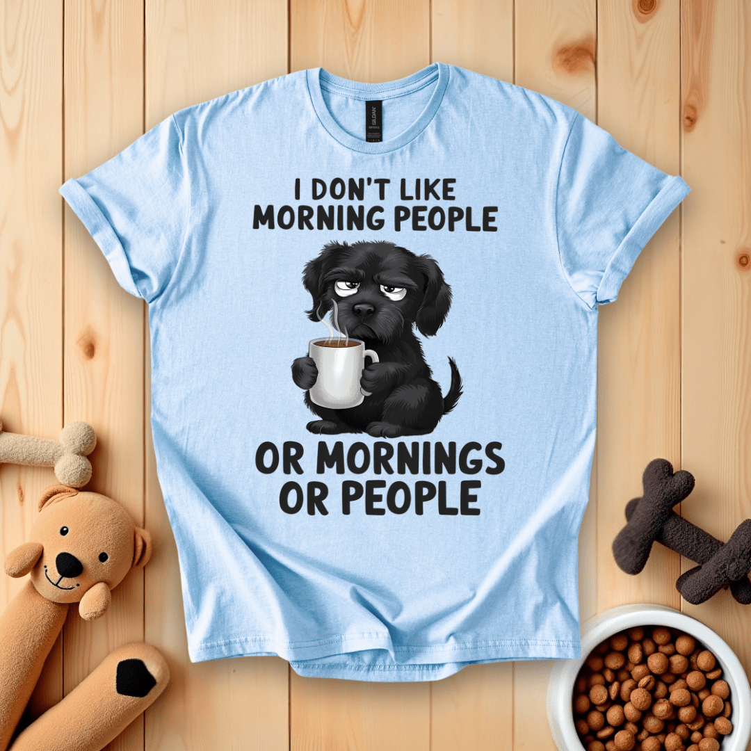 Light Blue / S I Don't Like Morning People T-Shirt