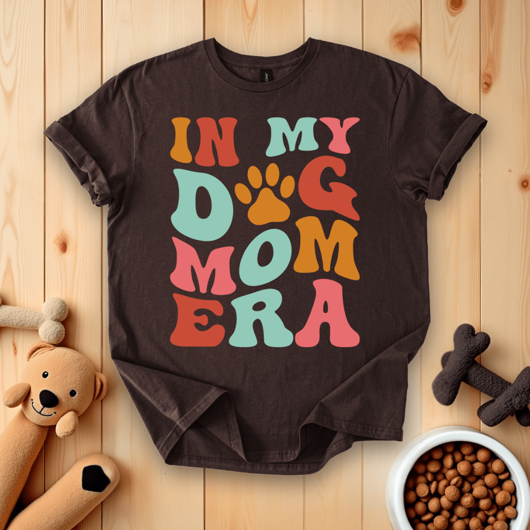 Dark Chocolate / S In My Dog Mom Era T-Shirt