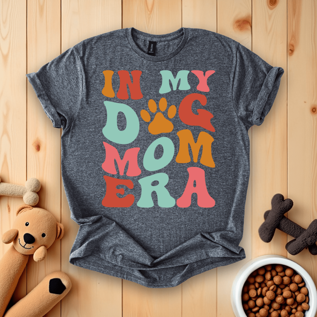 Dark Heather / S In My Dog Mom Era T-Shirt
