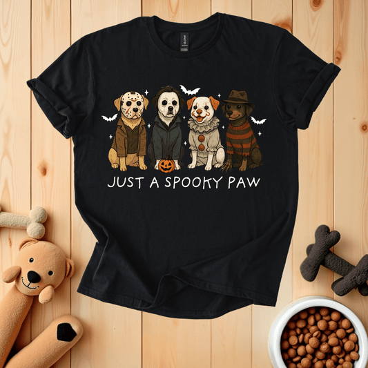 Black / S Just A Spooky Paw T-Shirt
