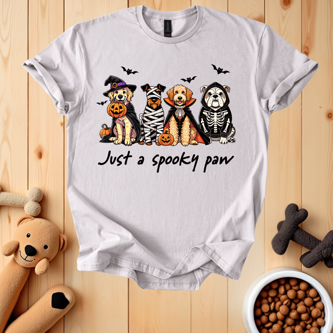 Ice Grey / S Just A Spooky Paw T-Shirt