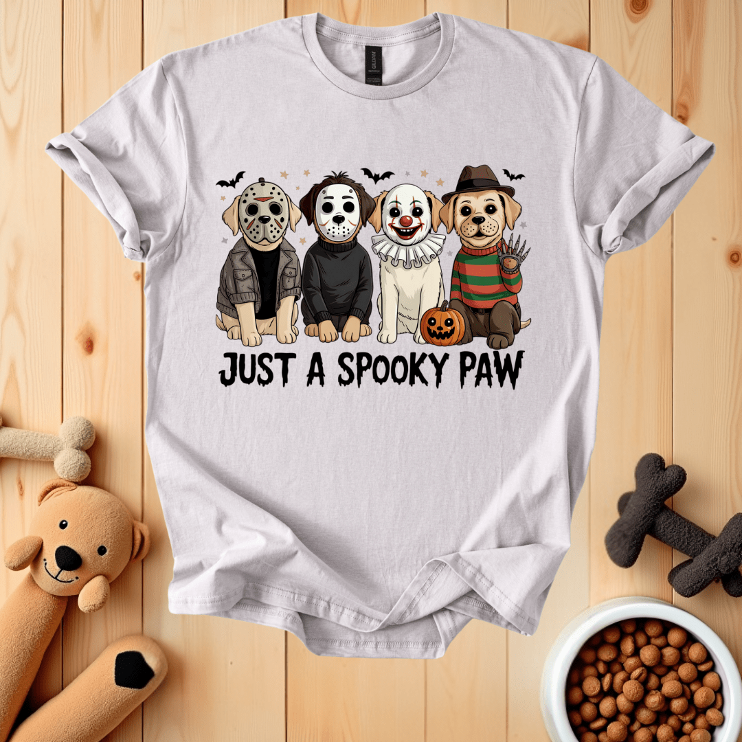 Ice Grey / S Just A Spooky Paw T-Shirt