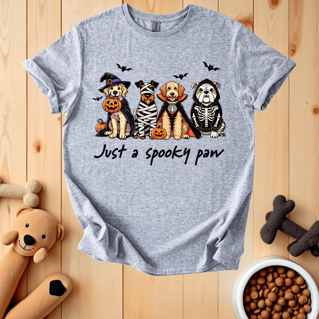 Sport Grey / S Just A Spooky Paw T-Shirt