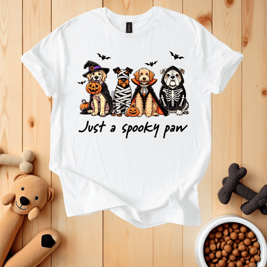 White / S Just A Spooky Paw T-Shirt