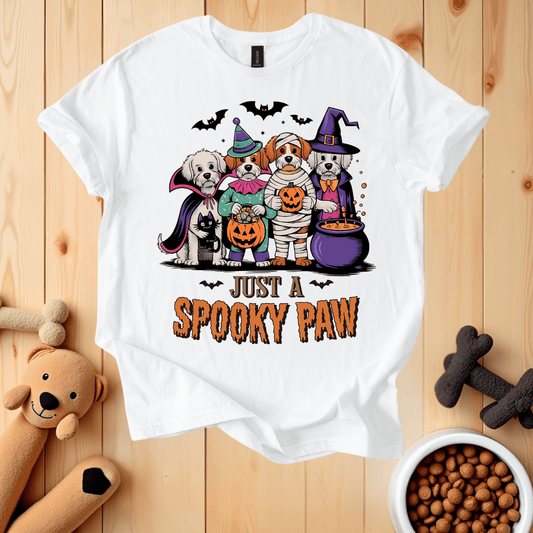 White / S Just A Spooky Paw T-Shirt