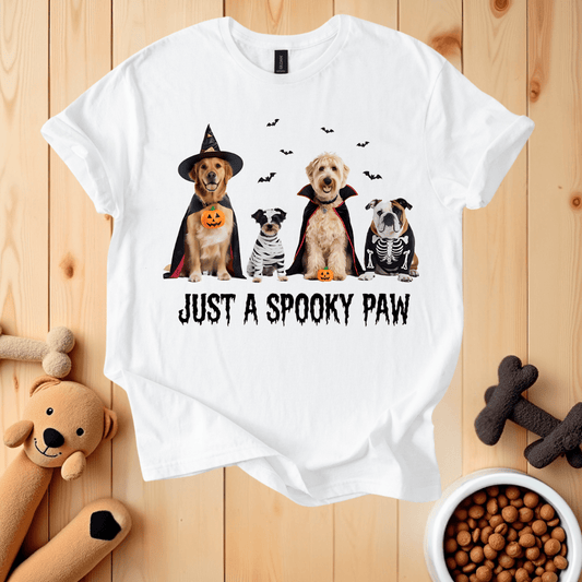 White / S Just A Spooky Paw T-Shirt