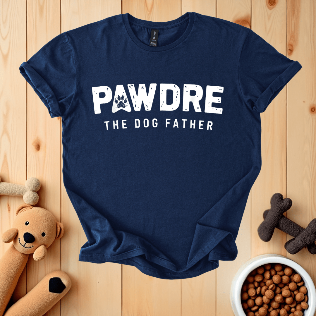 Navy / S Pawdre The Dog Father T-Shirt