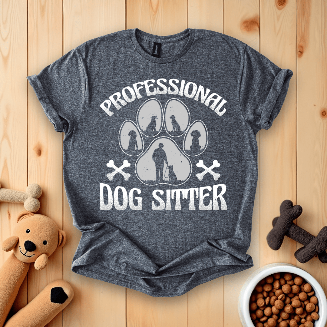 Dark Heather / S Professional Dog Sitter T-Shirt