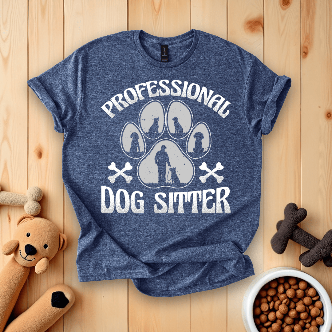 Heather Navy / S Professional Dog Sitter T-Shirt