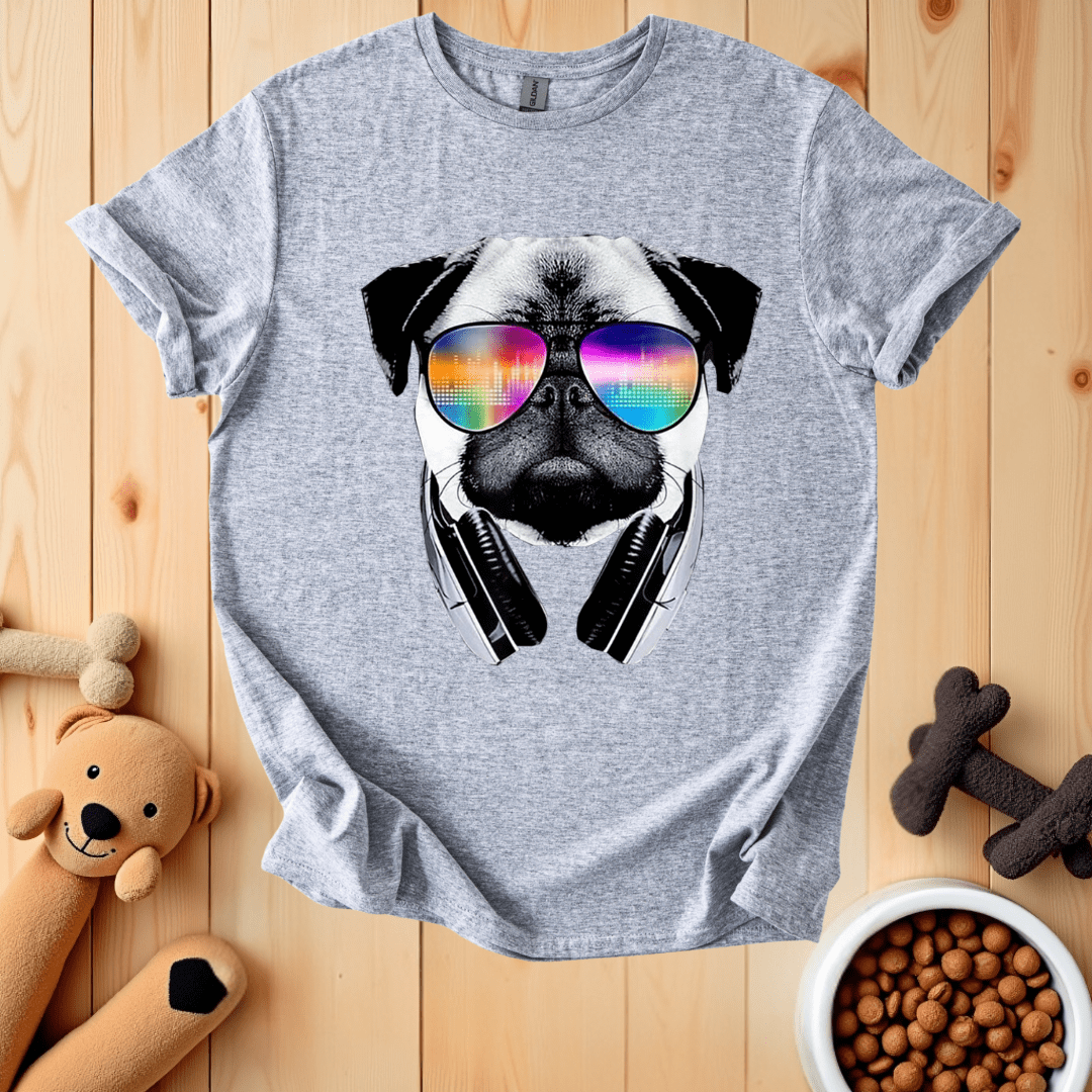 Sport Grey / S Pug DJ T-Shirt