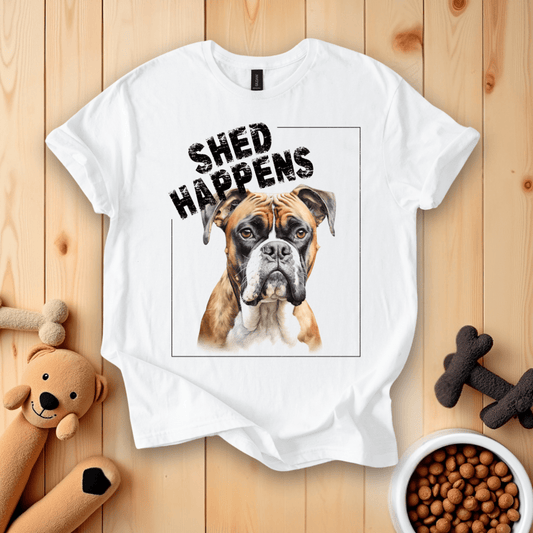 White / S Shed Happens T-Shirt