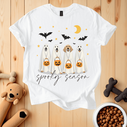 White / S Spooky Season T-Shirt
