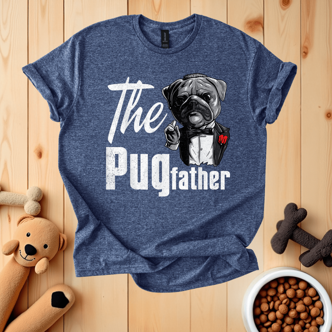 Heather Navy / S The Pugfather T-Shirt
