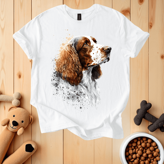 White / S Welsh Springer Spaniel T-Shirt