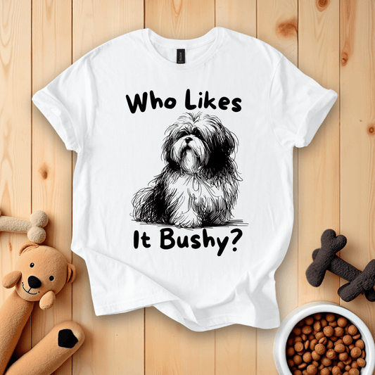 White / S Who Likes It Bushy T-Shirt