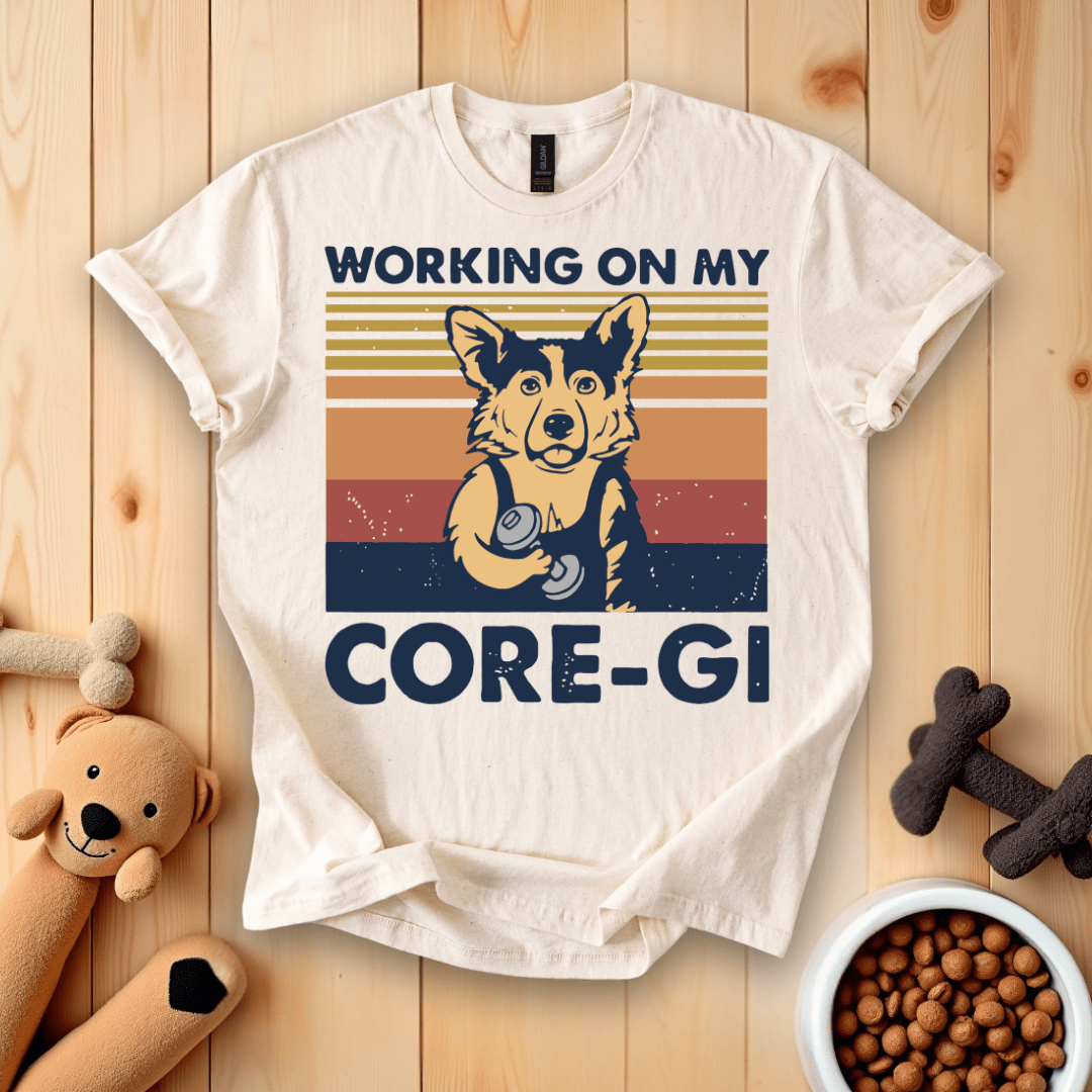 T-Shirt Natural / S Working On My Core-Gi T-Shirt