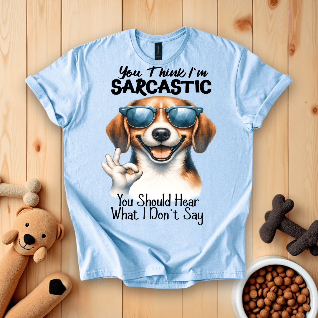 Light Blue / S You Think I'm Sarcastic You Should Hear What I Don't Say T-Shirt