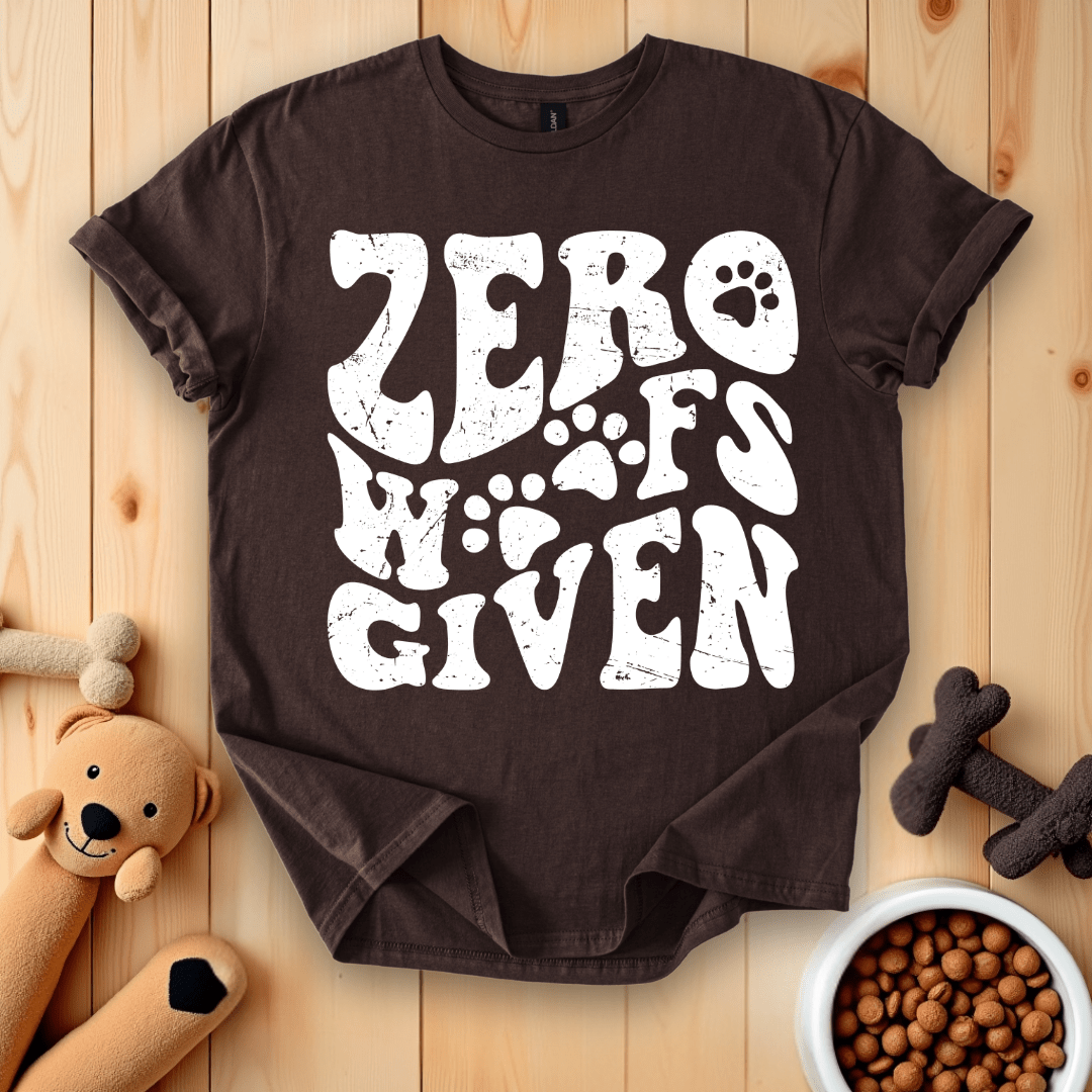 Dark Chocolate / S Zero Woofs Given T-Shirt