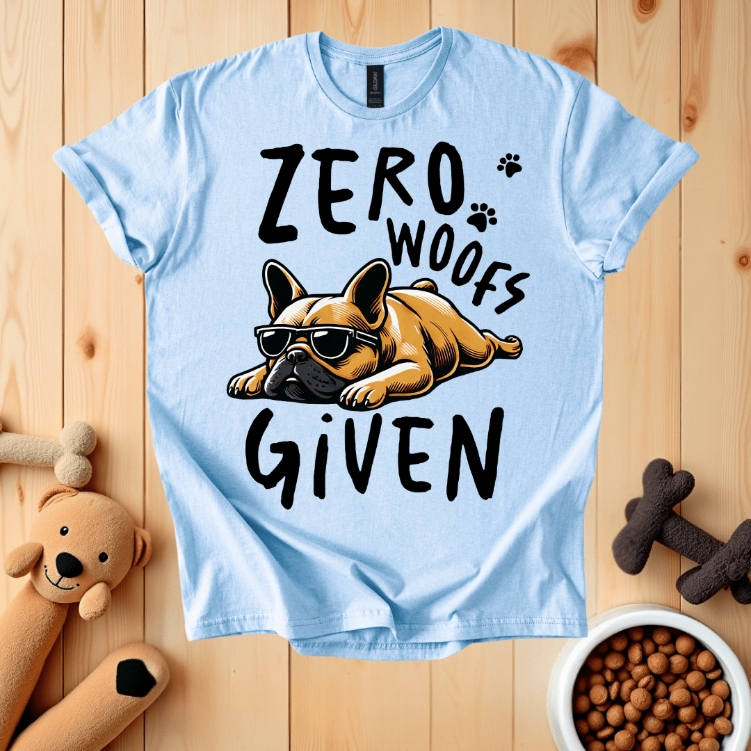Light Blue / S Zero Woofs Given T-Shirt