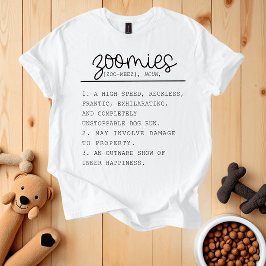 White / S Zoomies Definition T-Shirt